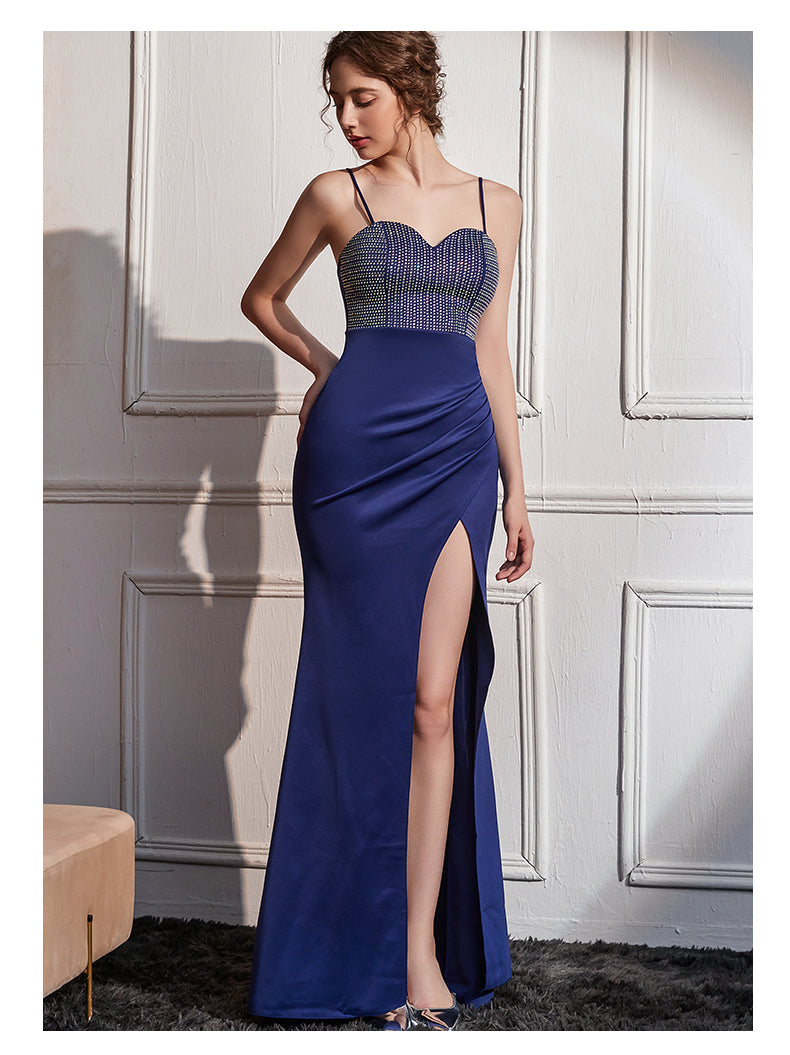 Midnight Allure Sequin Gown [Navy Blue]