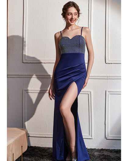 Midnight Allure Sequin Gown [Navy Blue]